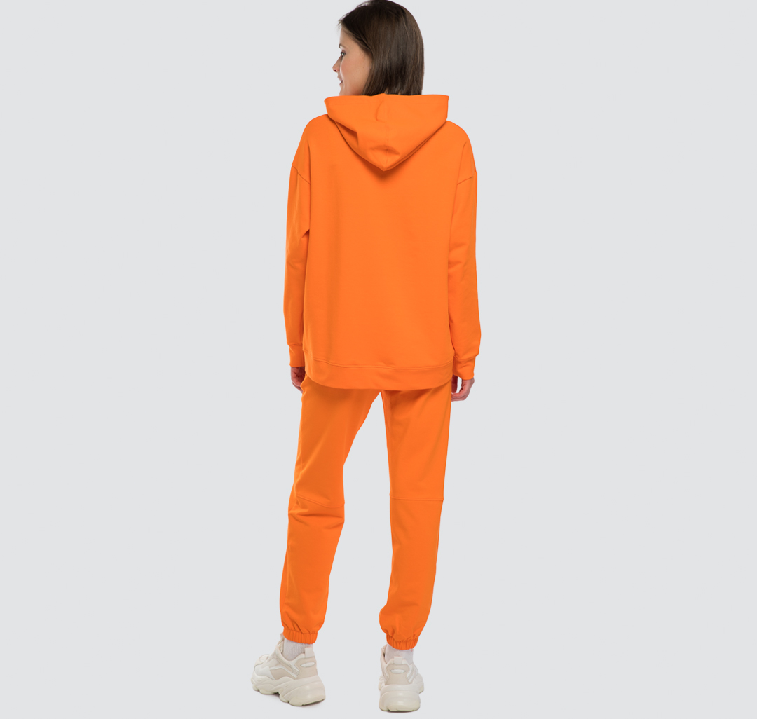 Женское худи свободного кроя Мармалато, цвет Оранжевый #4