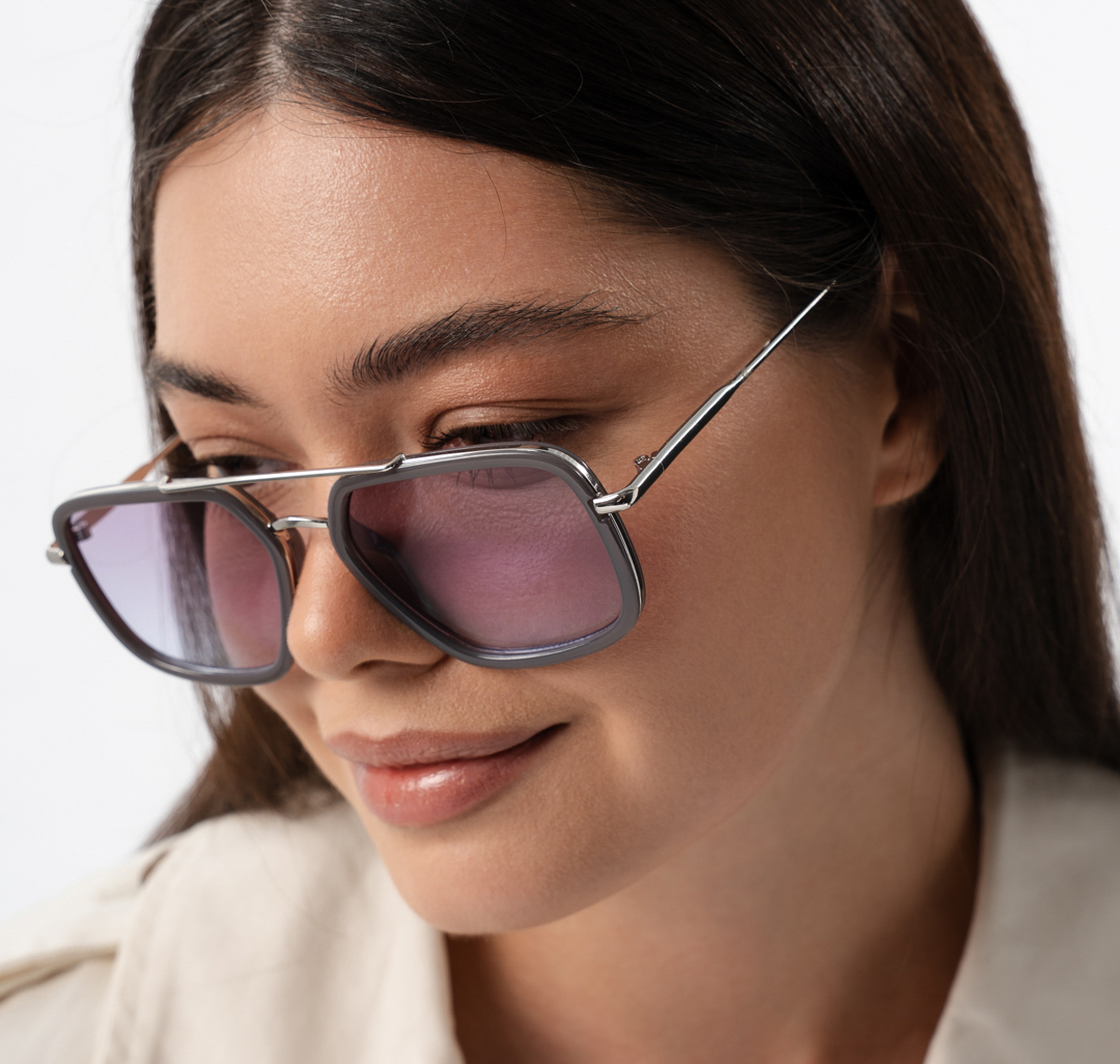 Очки с чехлом Мармалато, цвет серый-серебро #3