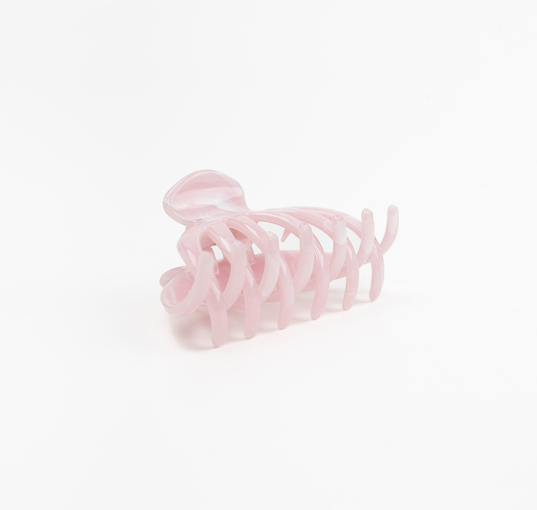 Заколка-краб Мармалато, цвет розовый-белый #4