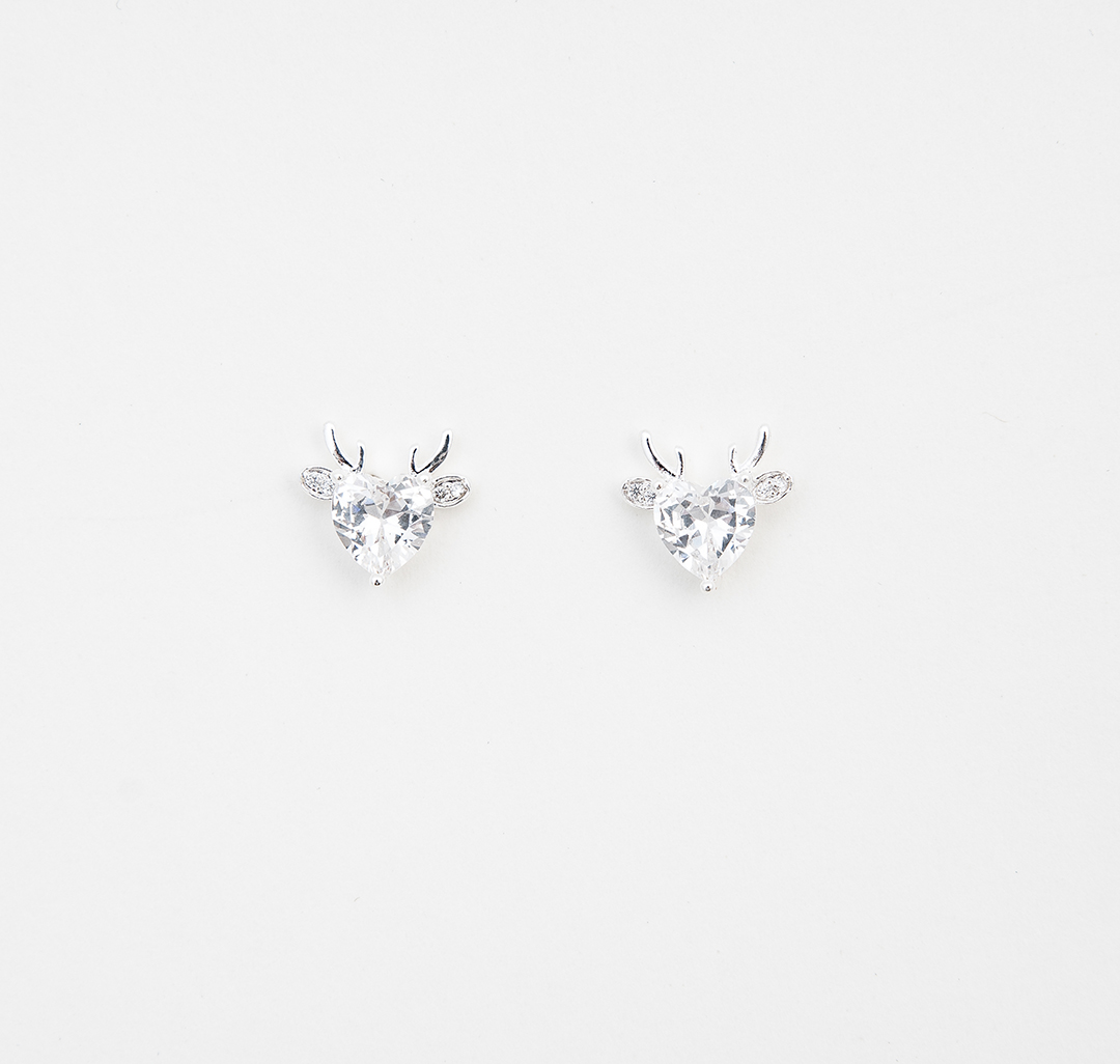 Серьги Мармалато, цвет Белое серебро-прозрачный #1