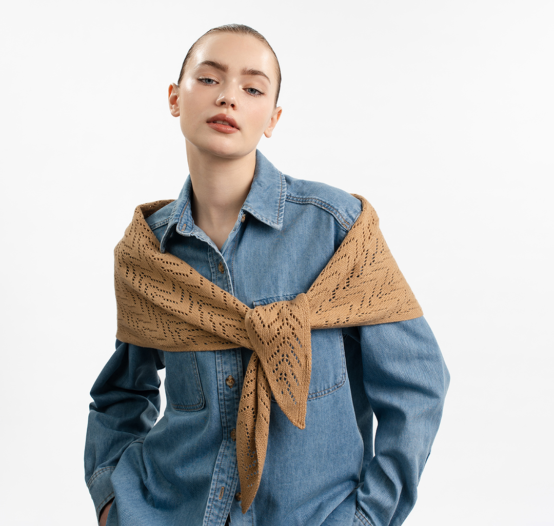 Косынка Мармалато, цвет темно-бежевый #1