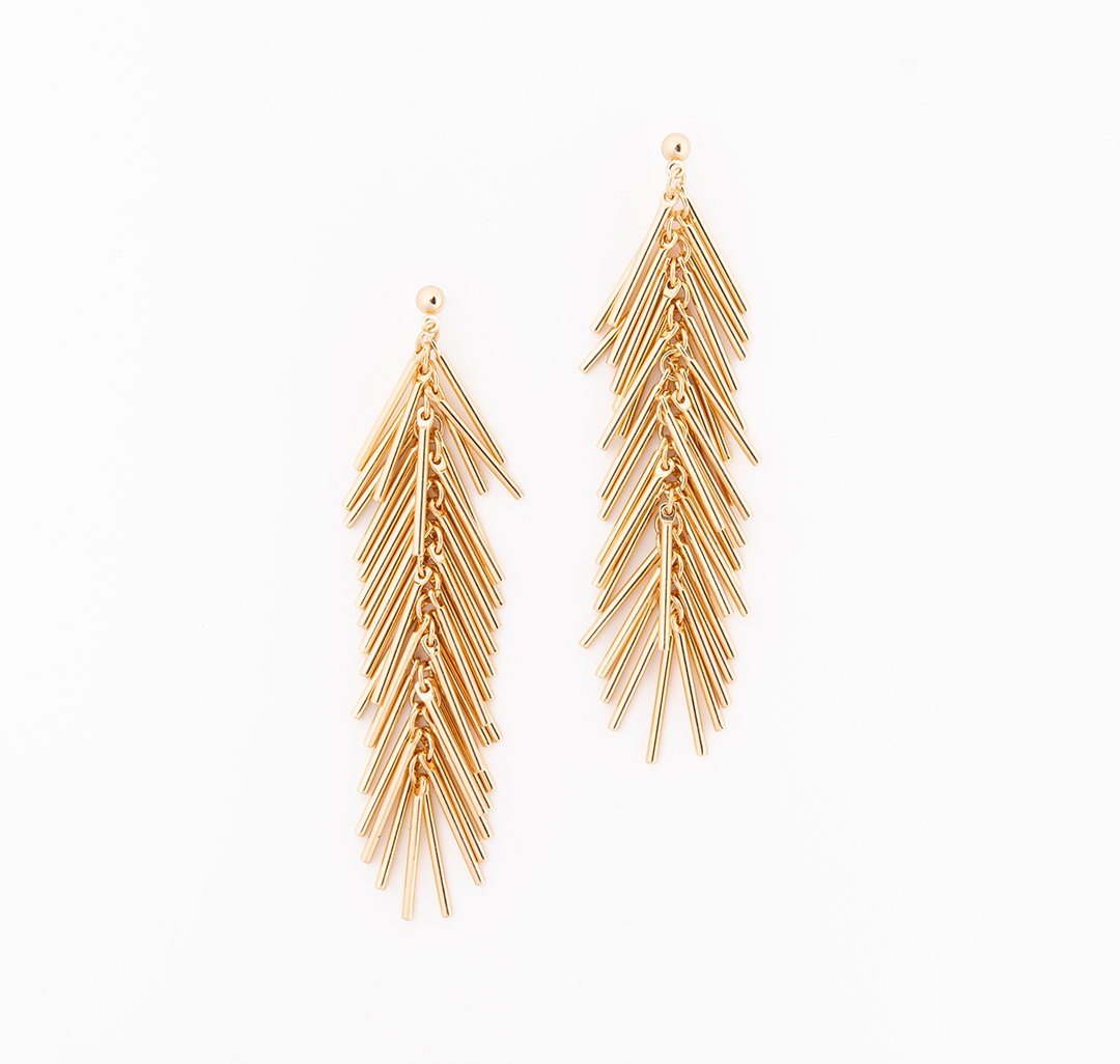 Серьги Мармалато, цвет золото #1