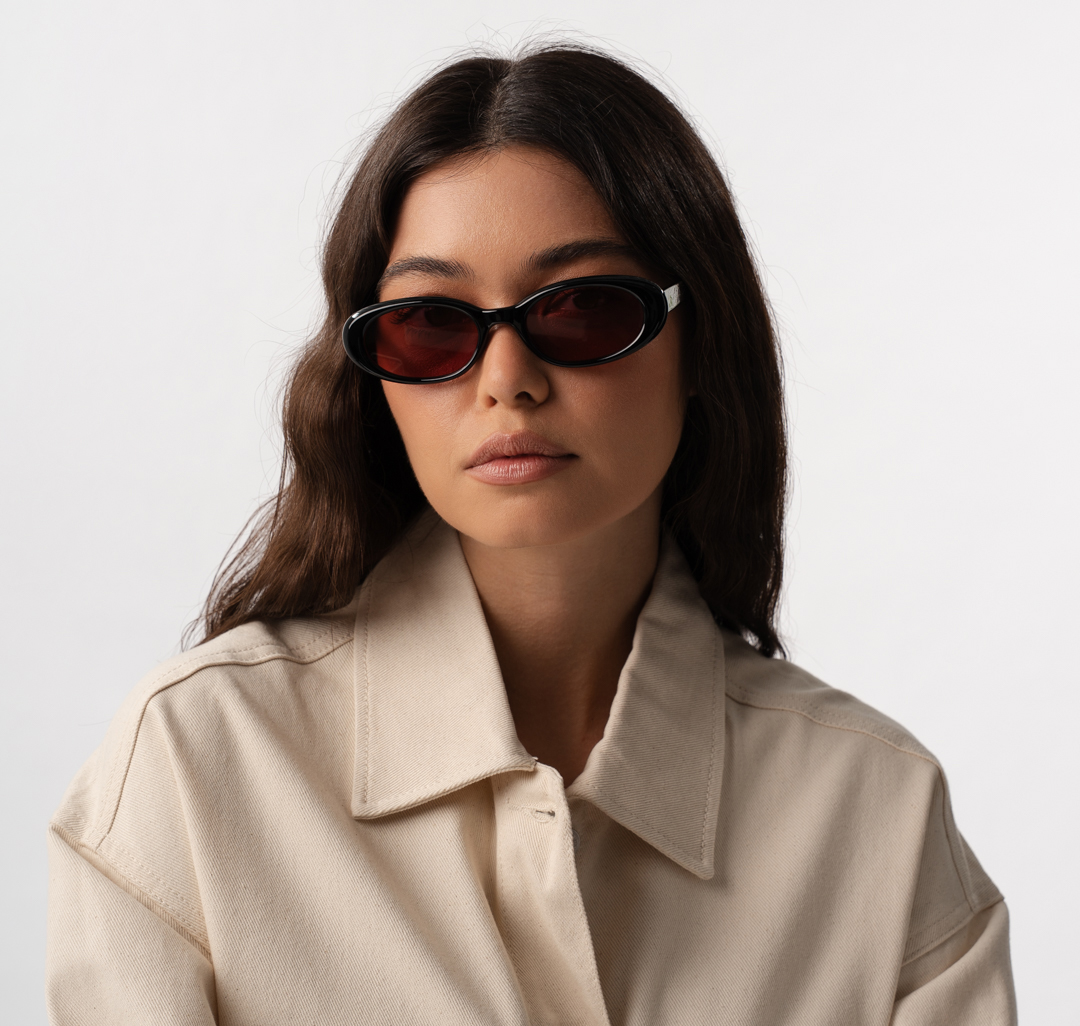 Очки солнцезащитные черные-винные Мармалато, цвет черный-винный #1