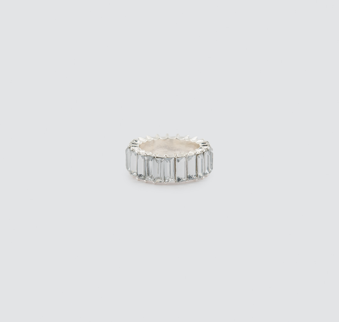 Кольцо, цвет -  Серебро-прозрачный Мармалато, цвет Серебро-прозрачный #1