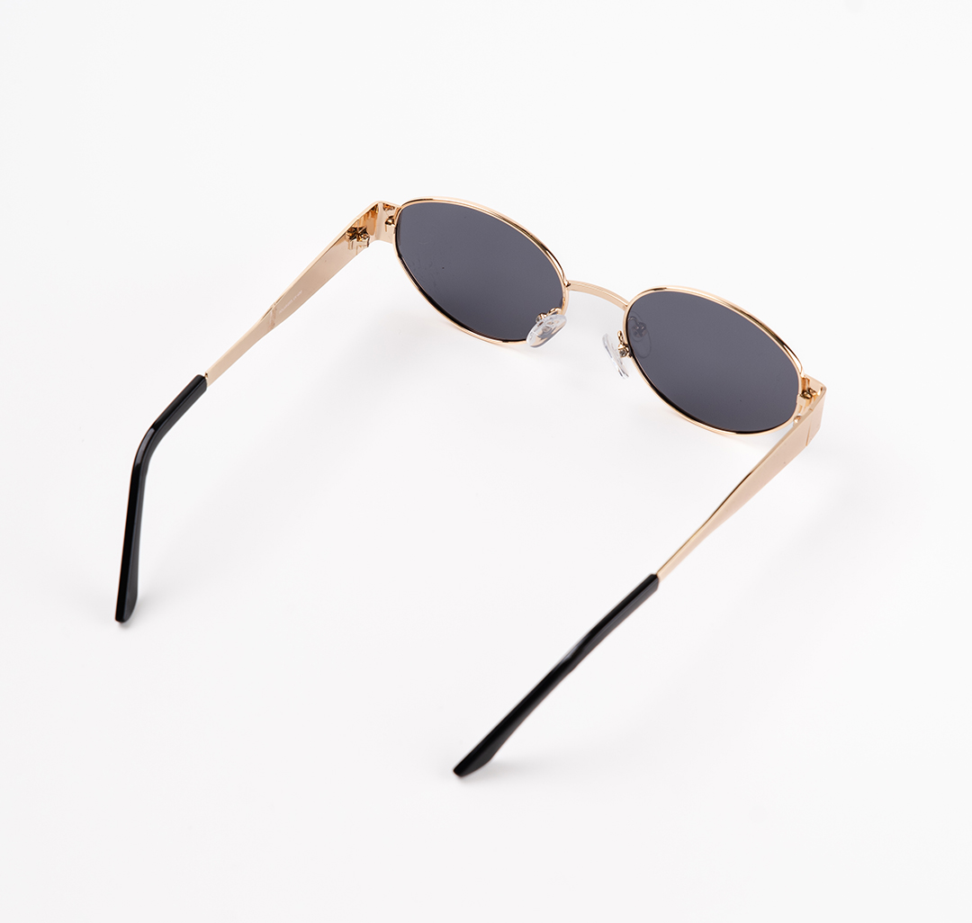 Очки солнцезащитные с поляризацией черные-золотые Мармалато, цвет Черный-золото #6