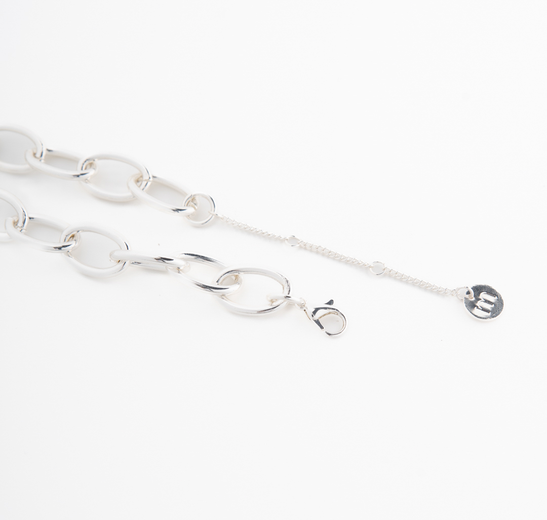 Колье Мармалато, цвет белое серебро #5