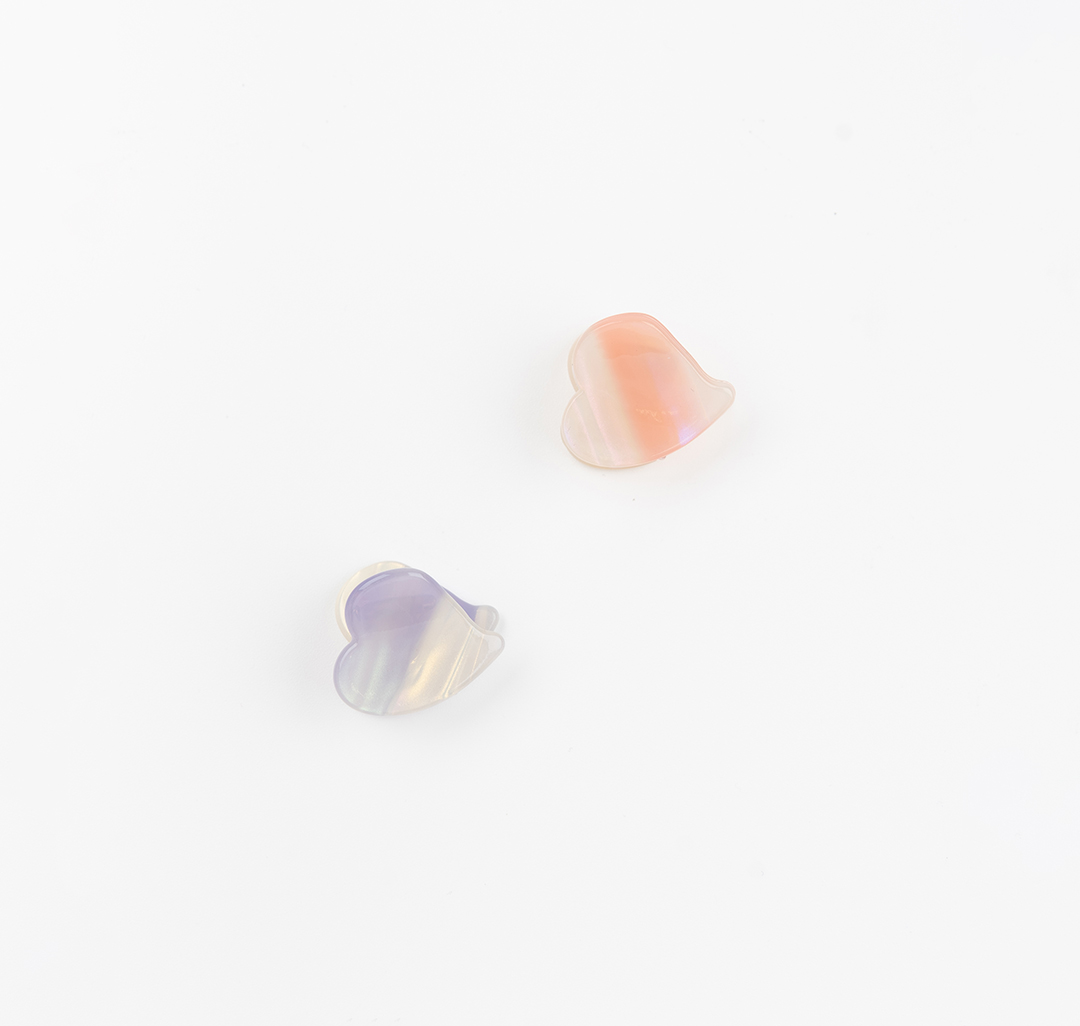 Набор крабов (2 шт) Мармалато, цвет персиковый-лавандовый-мультиколор #3