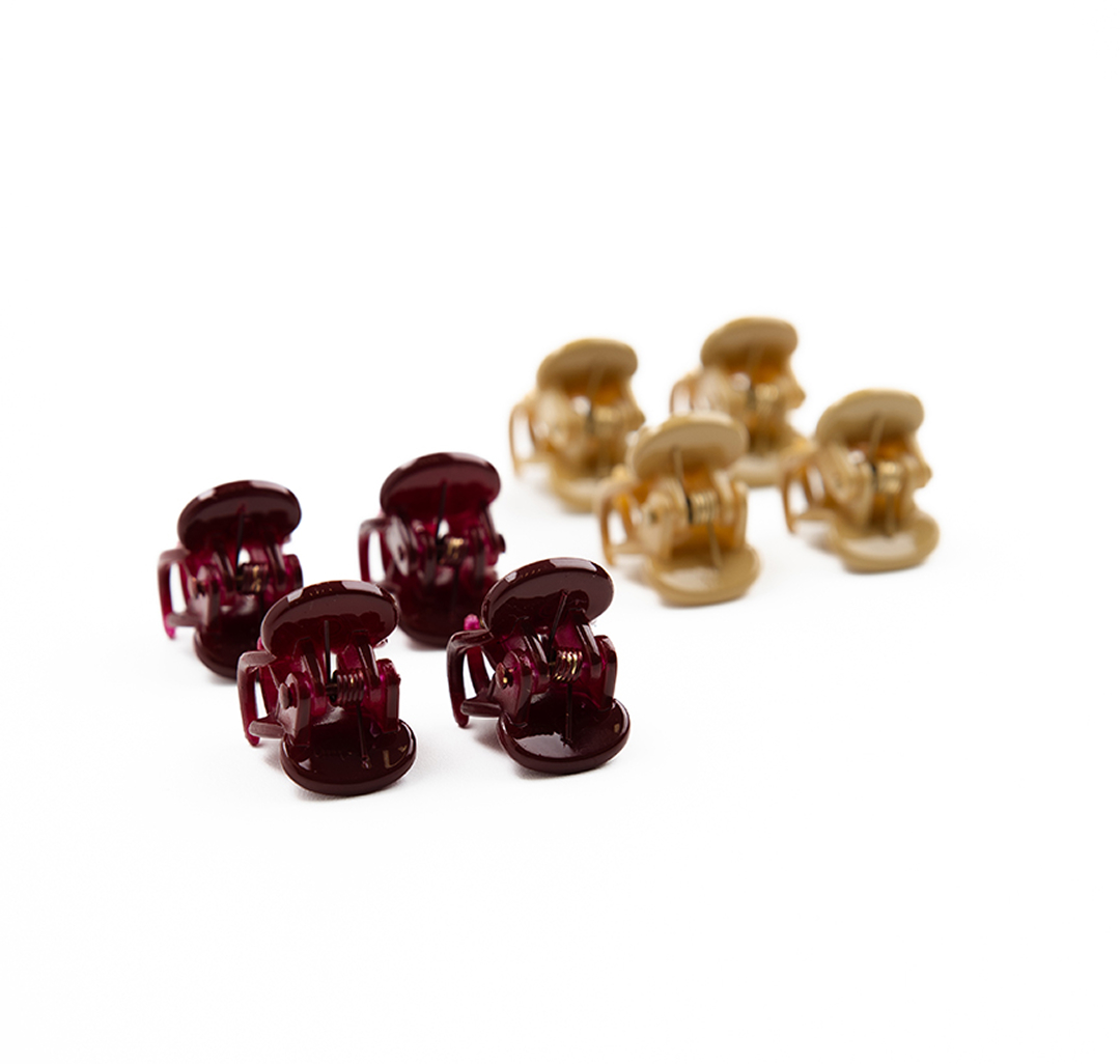 Набор крабов (8 шт) Мармалато, цвет Винный-бежевый #3