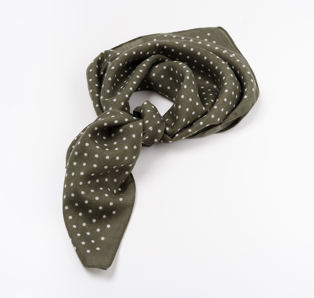 Платок Мармалато, цвет хаки-белый #5