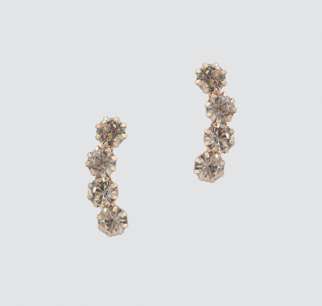 Серьги Мармалато, цвет Золото-прозрачный #1