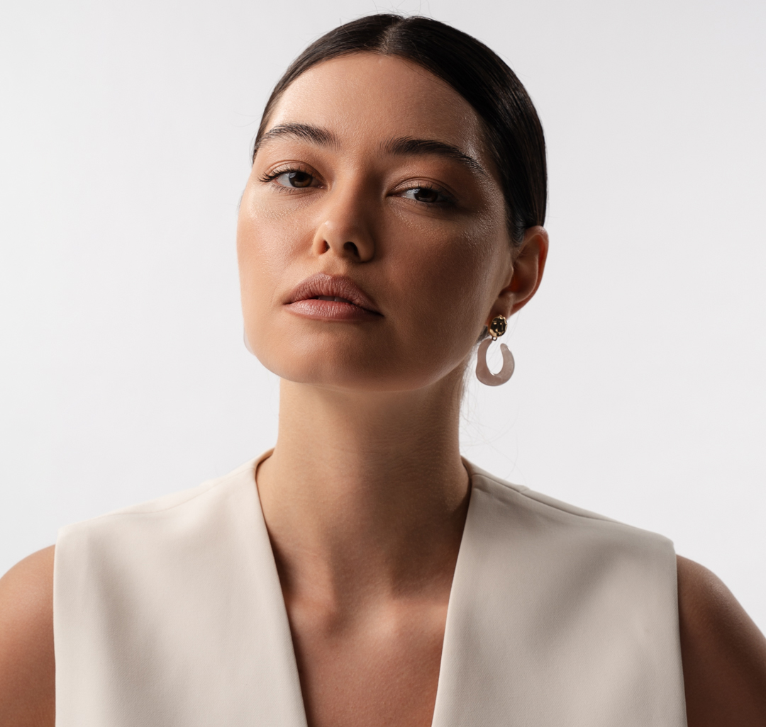 Серьги Мармалато, цвет светло-розовый-золото #3