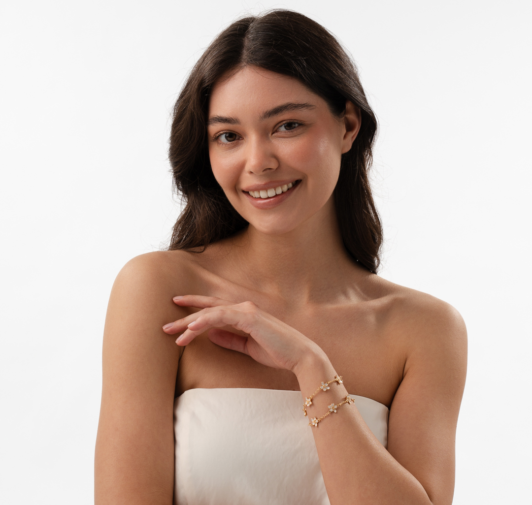 Набор браслетов (2 шт) Мармалато, цвет золото-мультиколор #2