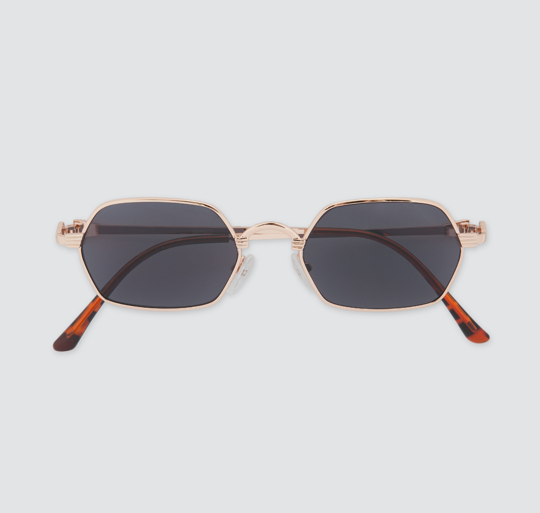 Женские квадратные солнцезащитные очки Мармалато, цвет Черный-золото #2