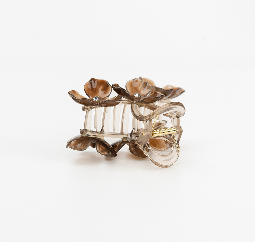 Заколка-краб Мармалато, цвет темно серый-серый #5