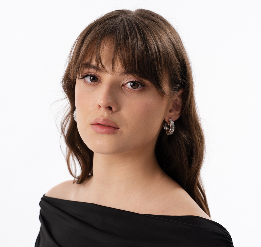 Серьги Мармалато, цвет Серебро-прозрачный #3