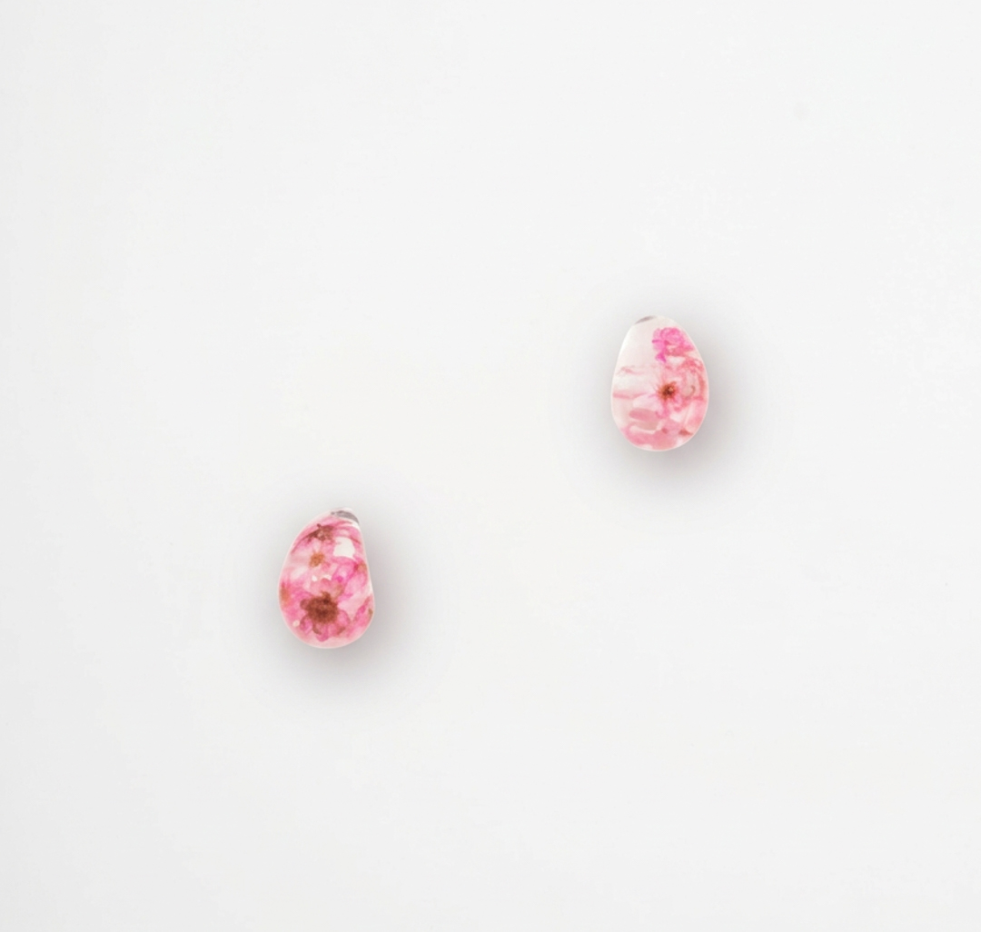 Серьги Мармалато, цвет прозрачный-розовый #3