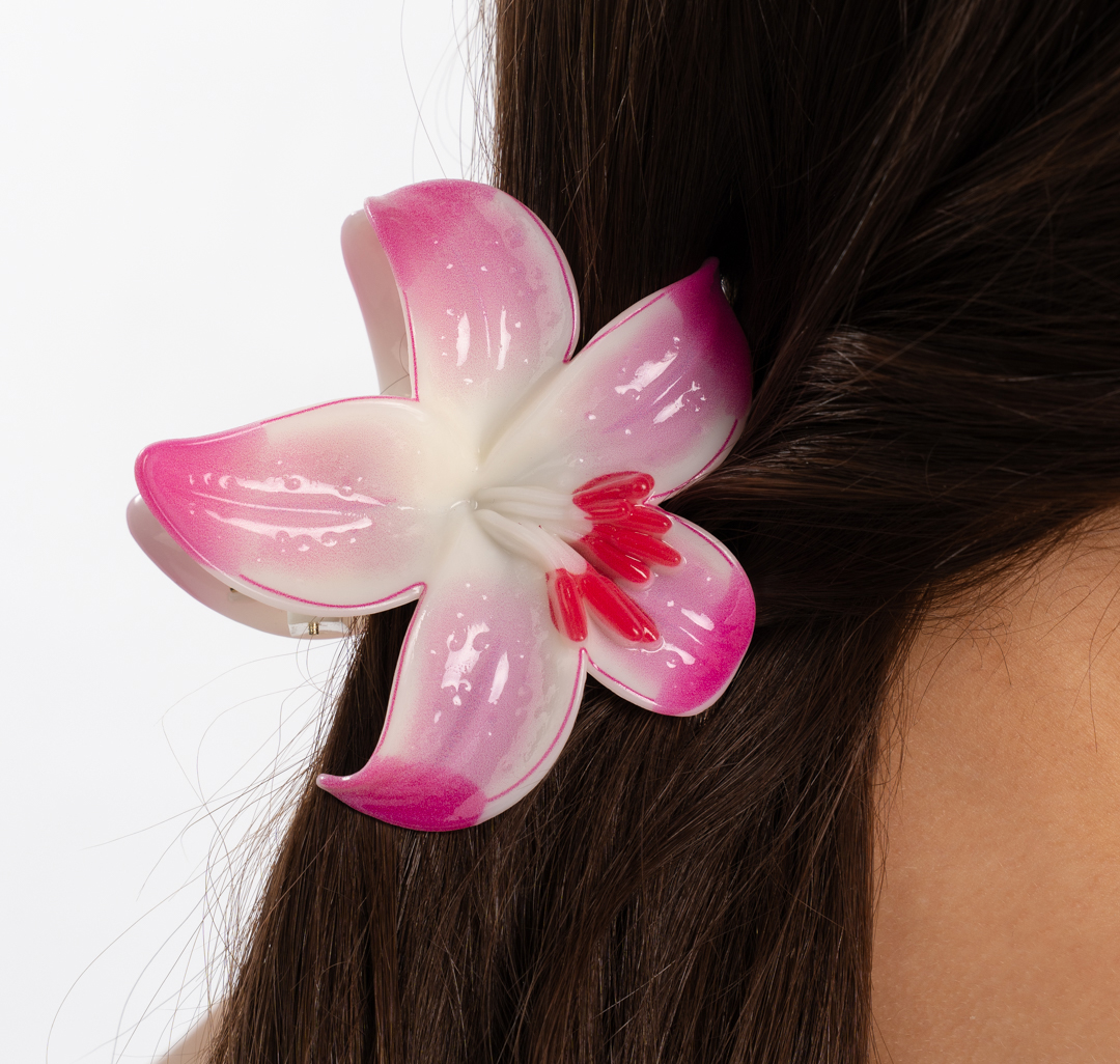 Заколка-краб Мармалато, цвет светло-розовый-розовый #2