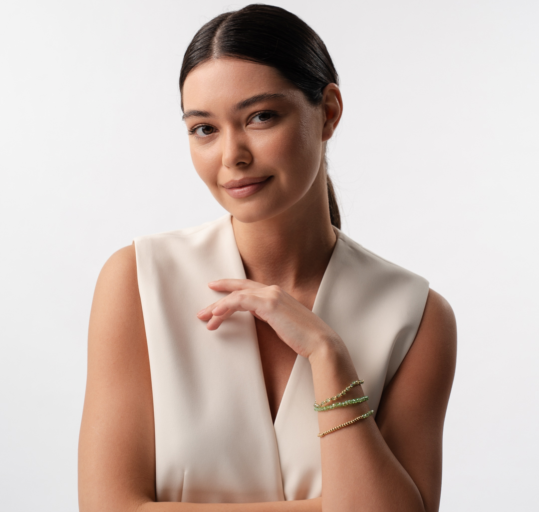 Набор браслетов (4 шт) Мармалато, цвет светло зеленый-мультиколор #2