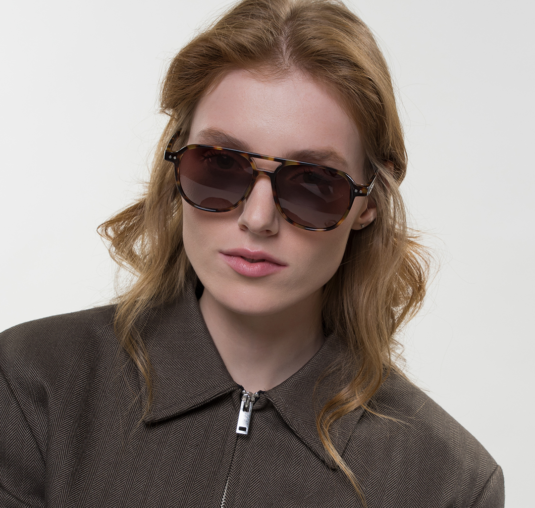 Очки солнцезащитные с поляризацией коричневые Мармалато, цвет коричневый-черный-бежевый #1