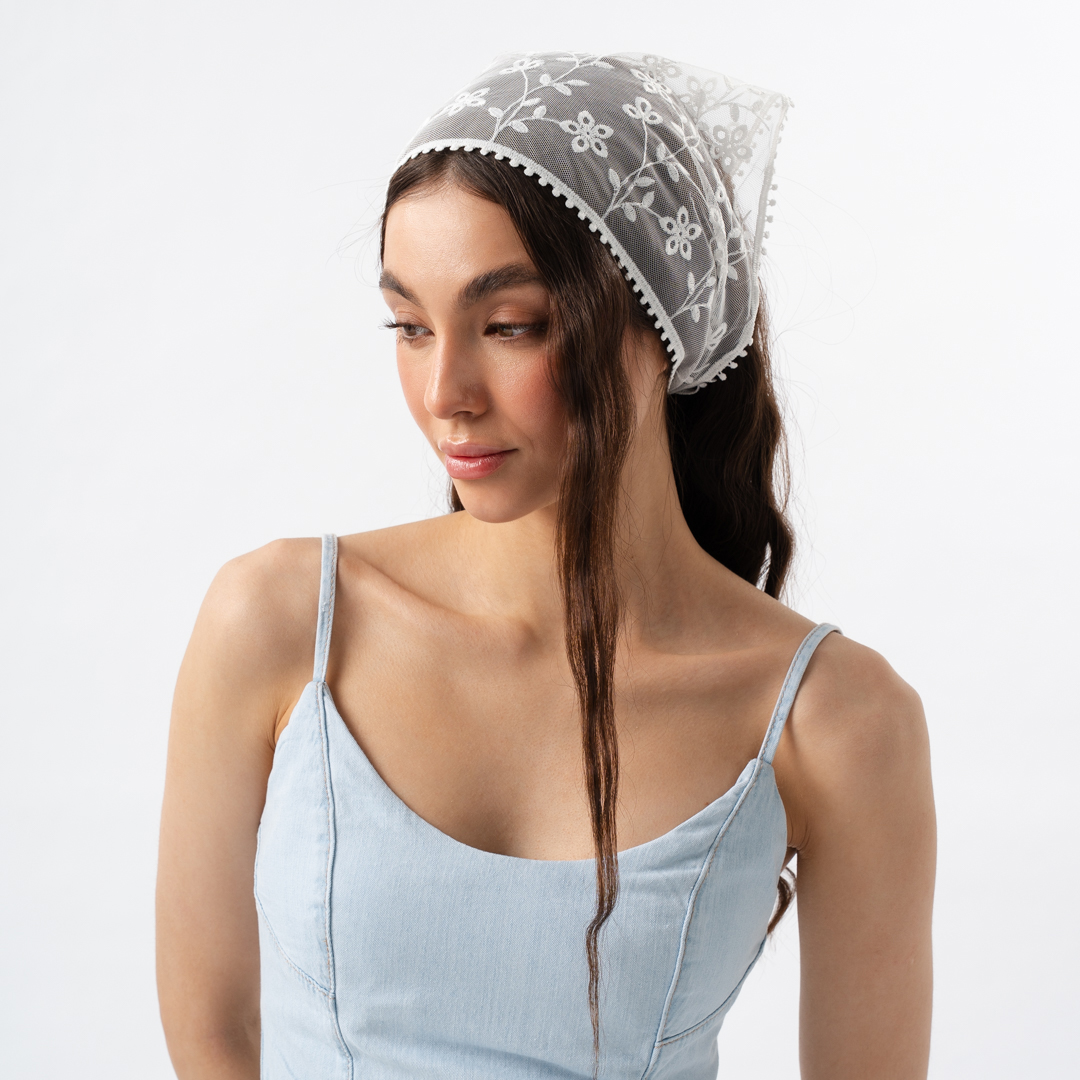 Платок Мармалато, цвет белый #1