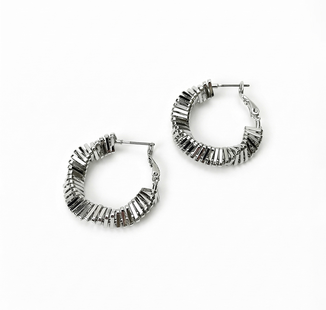 Серьги Мармалато, цвет серебро #4