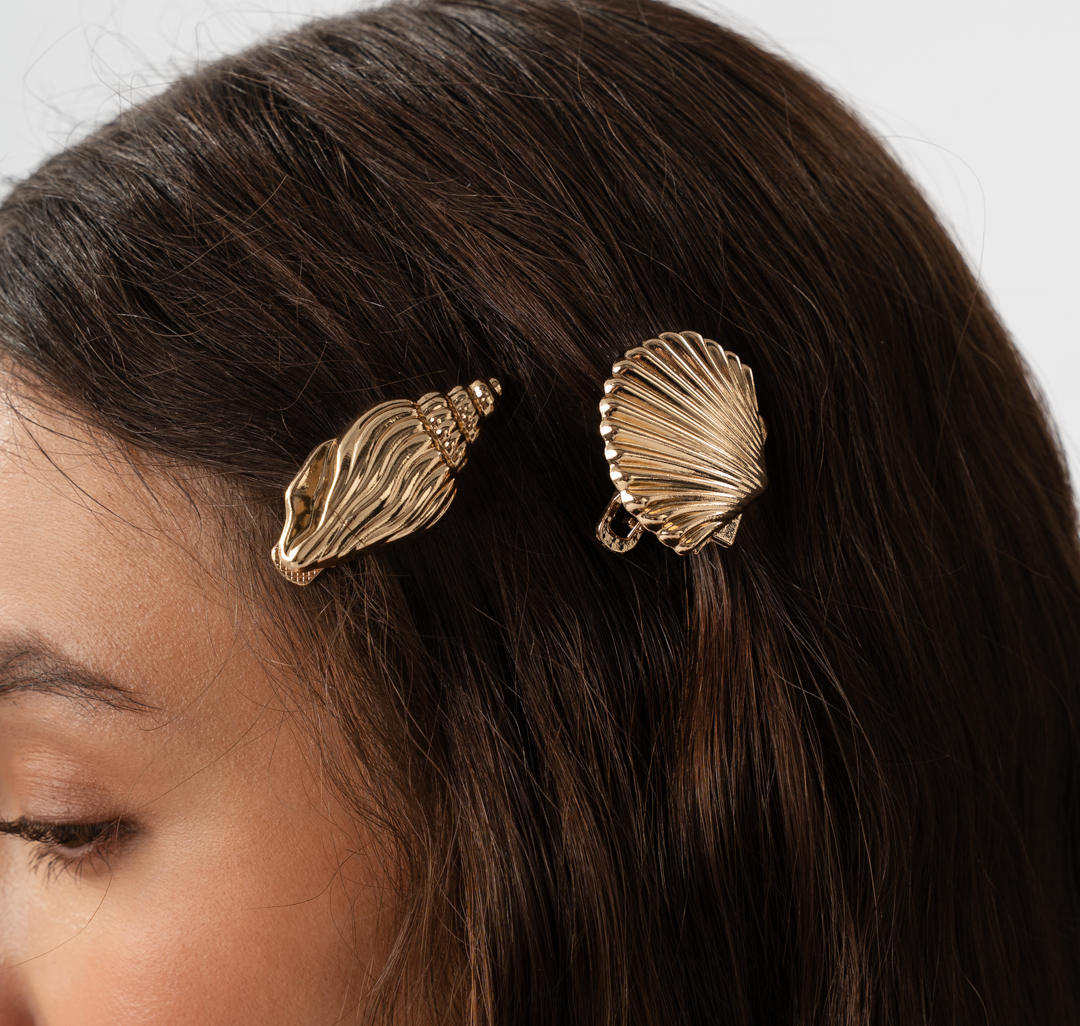 Набор зажимов (2 шт) Мармалато, цвет золото #2