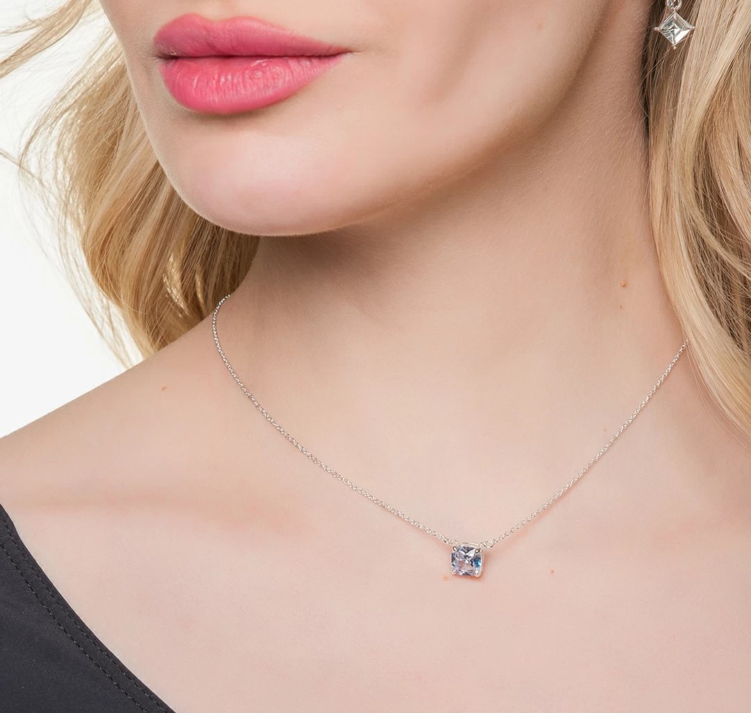 Колье Мармалато, цвет прозрачный-белое серебро #2