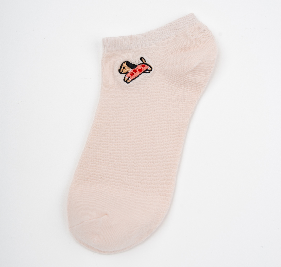 Носки (1 пара) Мармалато, цвет розовый-бежевый-черный #1