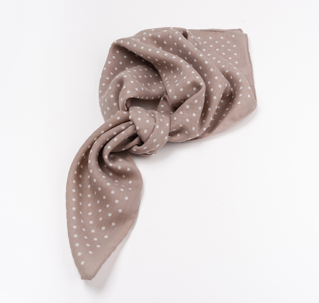 Платок Мармалато, цвет бежевый-белый #5