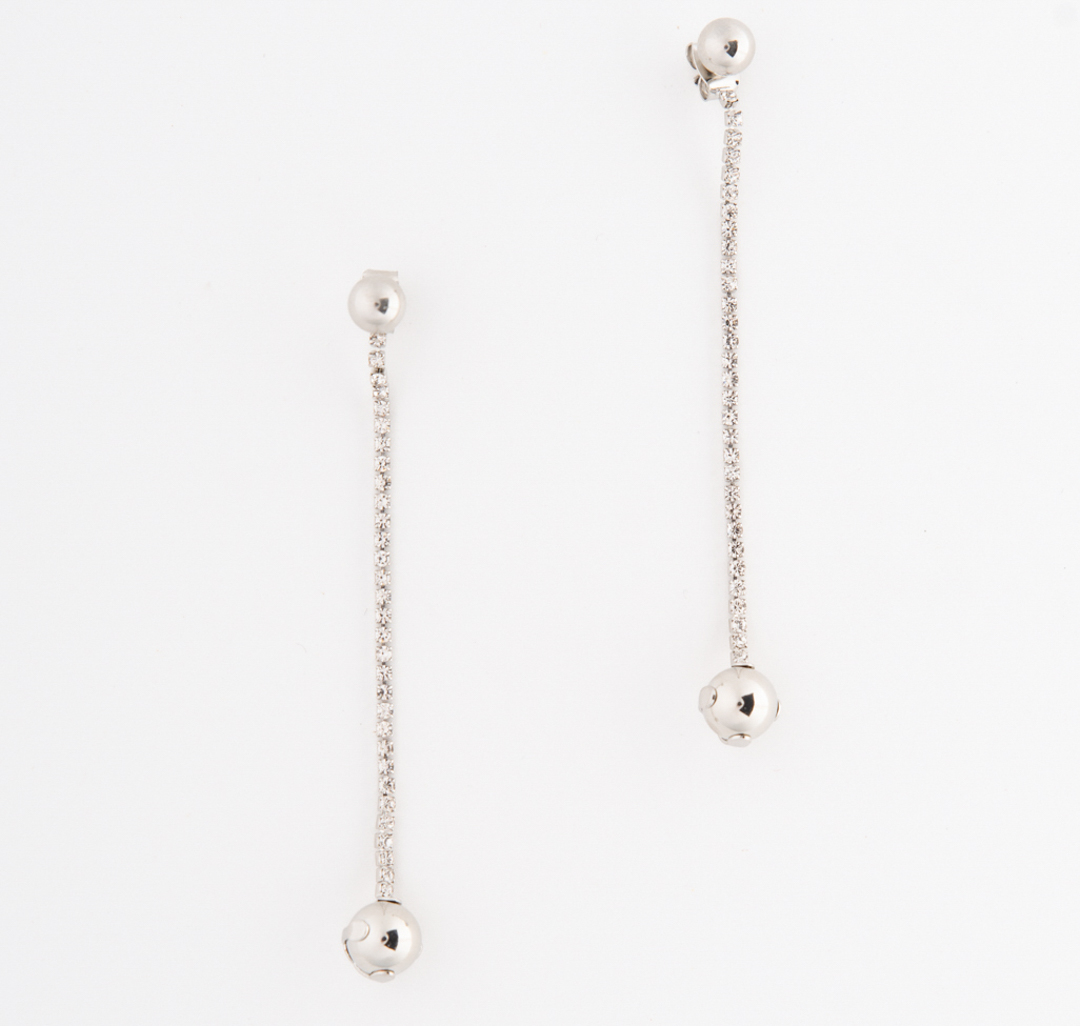 Серьги Мармалато, цвет Серебро-прозрачный #1