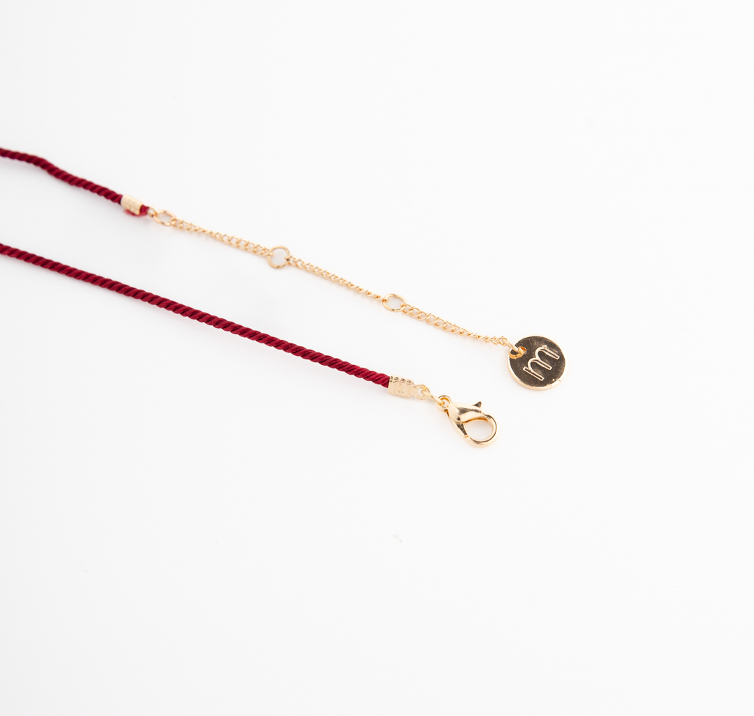 Колье Мармалато, цвет коричневый-розовый #6