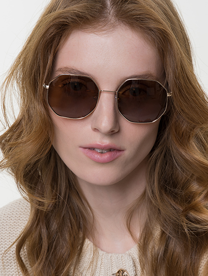 Очки солнцезащитные с поляризацией коричневые