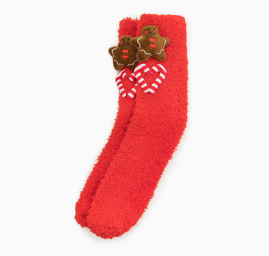 Носки (1 пара) Мармалато, цвет Красный-коричневый-белый #3