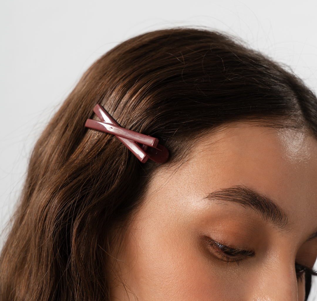 Набор зажимов (2 шт) Мармалато, цвет винный #2