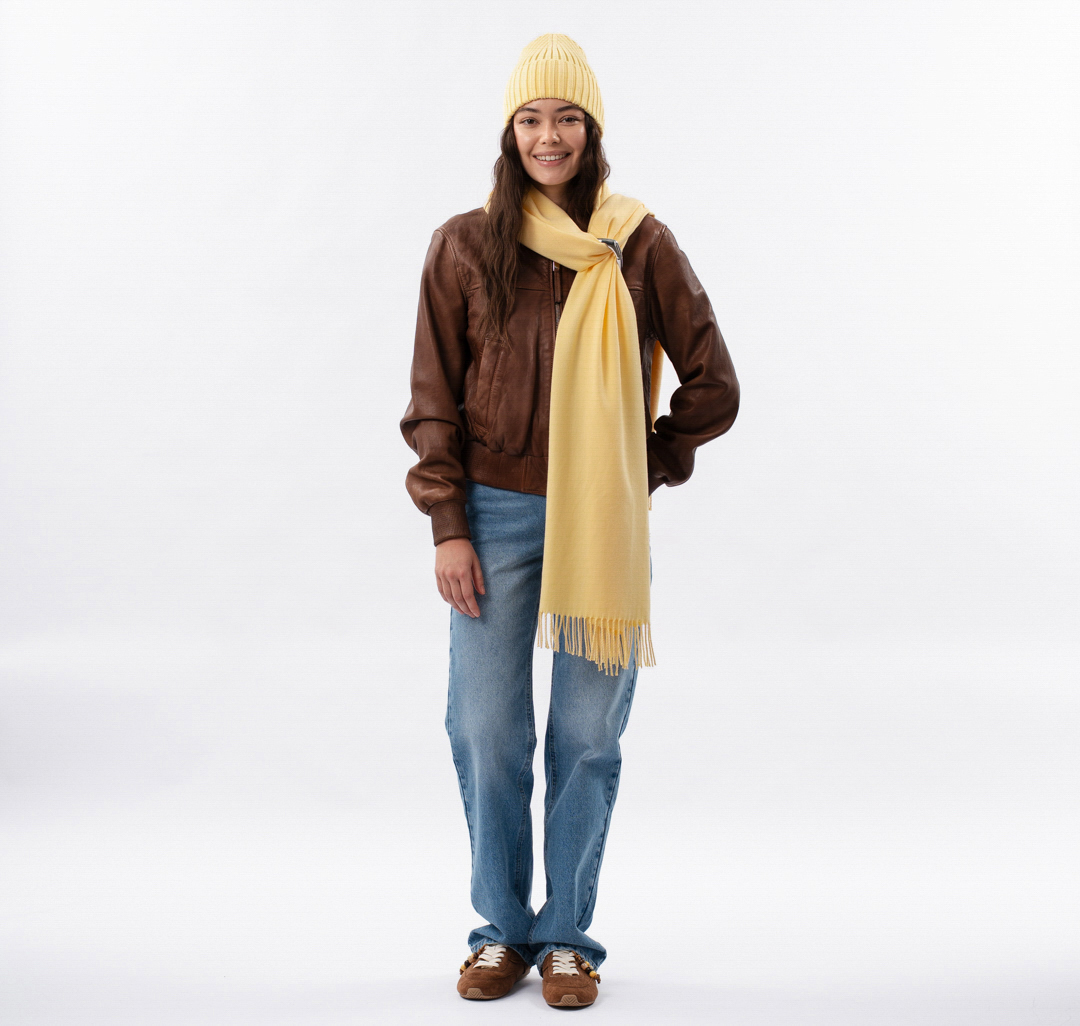 Палантин Мармалато, цвет желтый #2