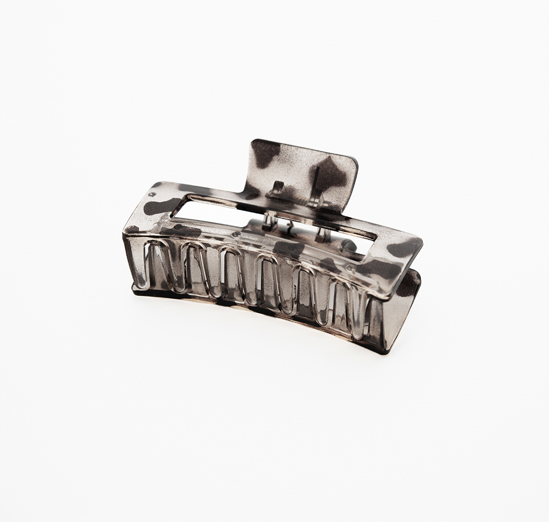 Заколка-краб Мармалато, цвет Серый-черный-прозрачный #2