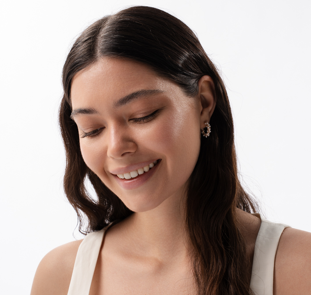 Серьги Мармалато, цвет золото-жемчуг #3