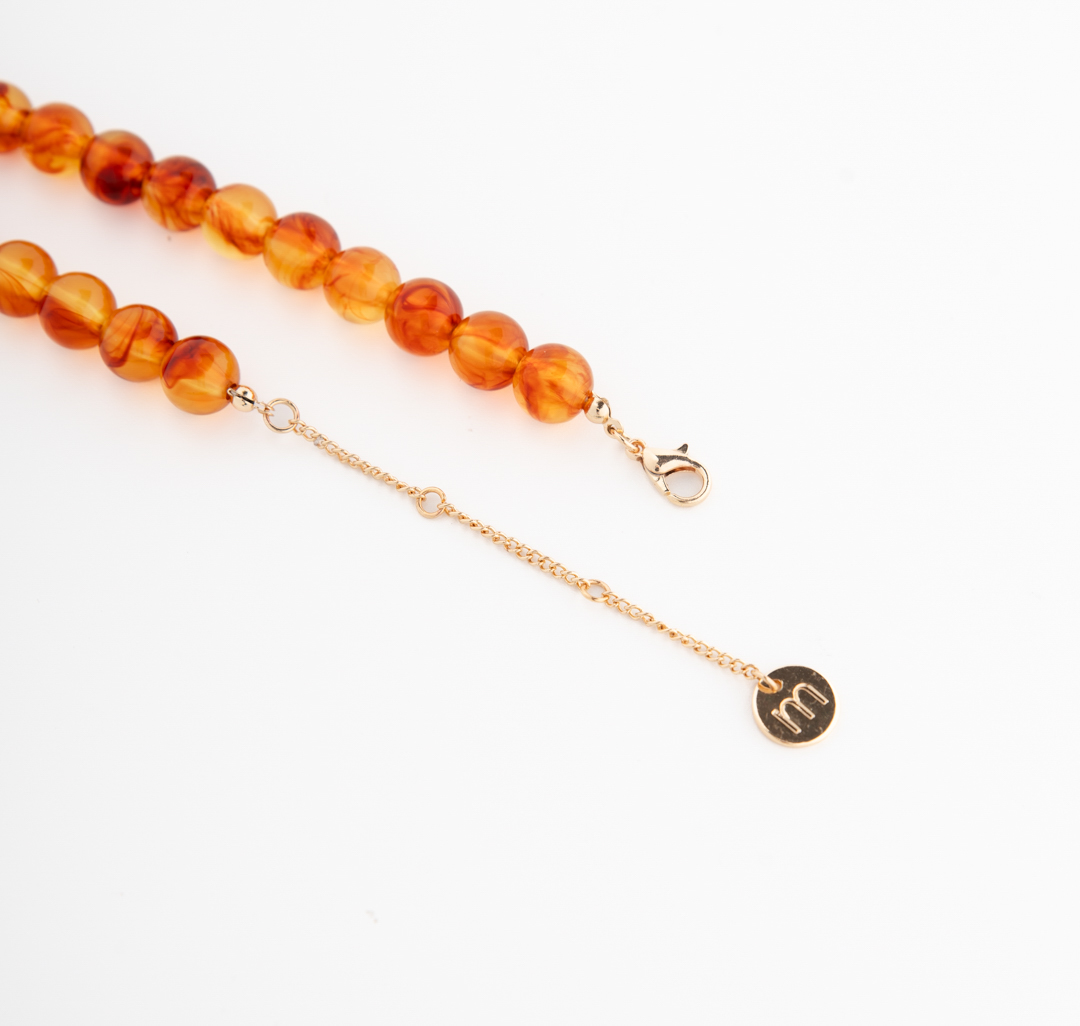 Колье Мармалато, цвет коричневый-золото #6