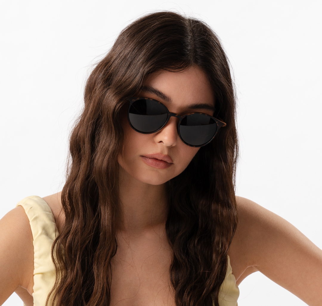 Очки с чехлом Мармалато, цвет черный-коричневый-золото #2