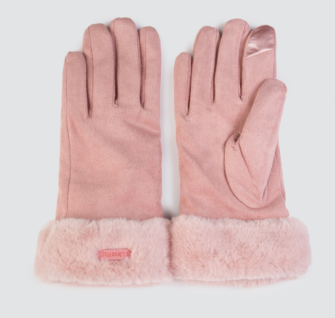 Женские перчатки Мармалато, цвет Пудровый #1