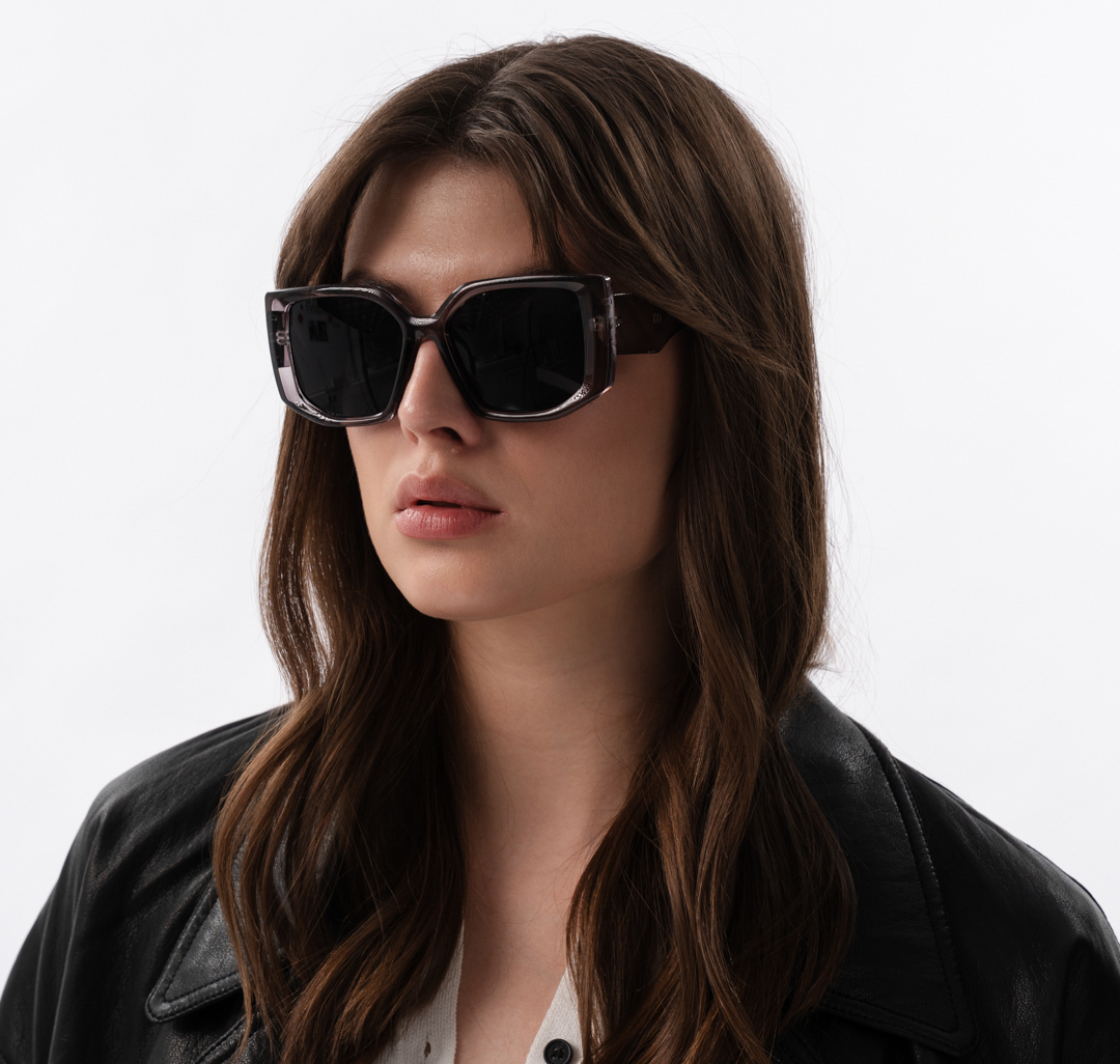 Очки с чехлом Мармалато, цвет темно серый-серый-серебро #1