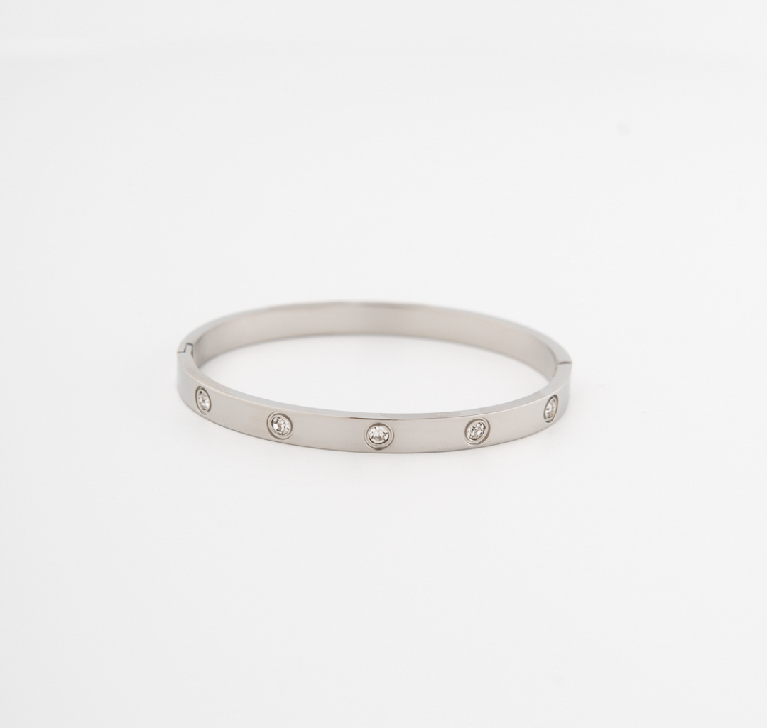 Браслет Мармалато, цвет Серебро-прозрачный #1