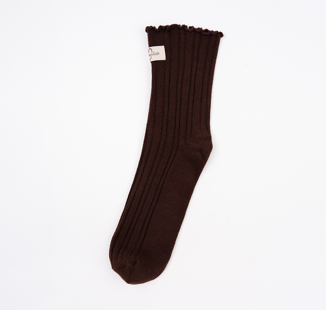 Носки (1 пара) Мармалато, цвет коричневый-молочный #1