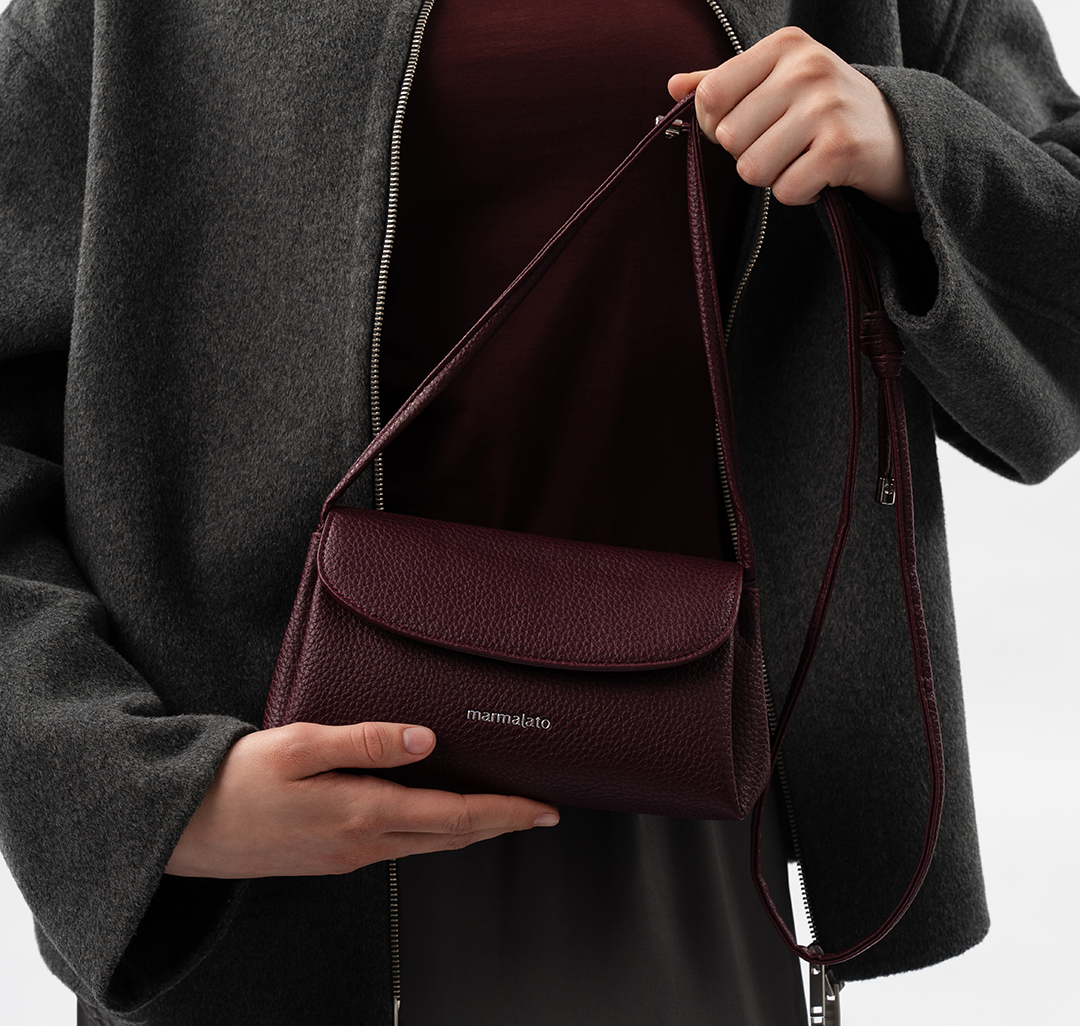Сумка-кошелек Мармалато, цвет винный #7
