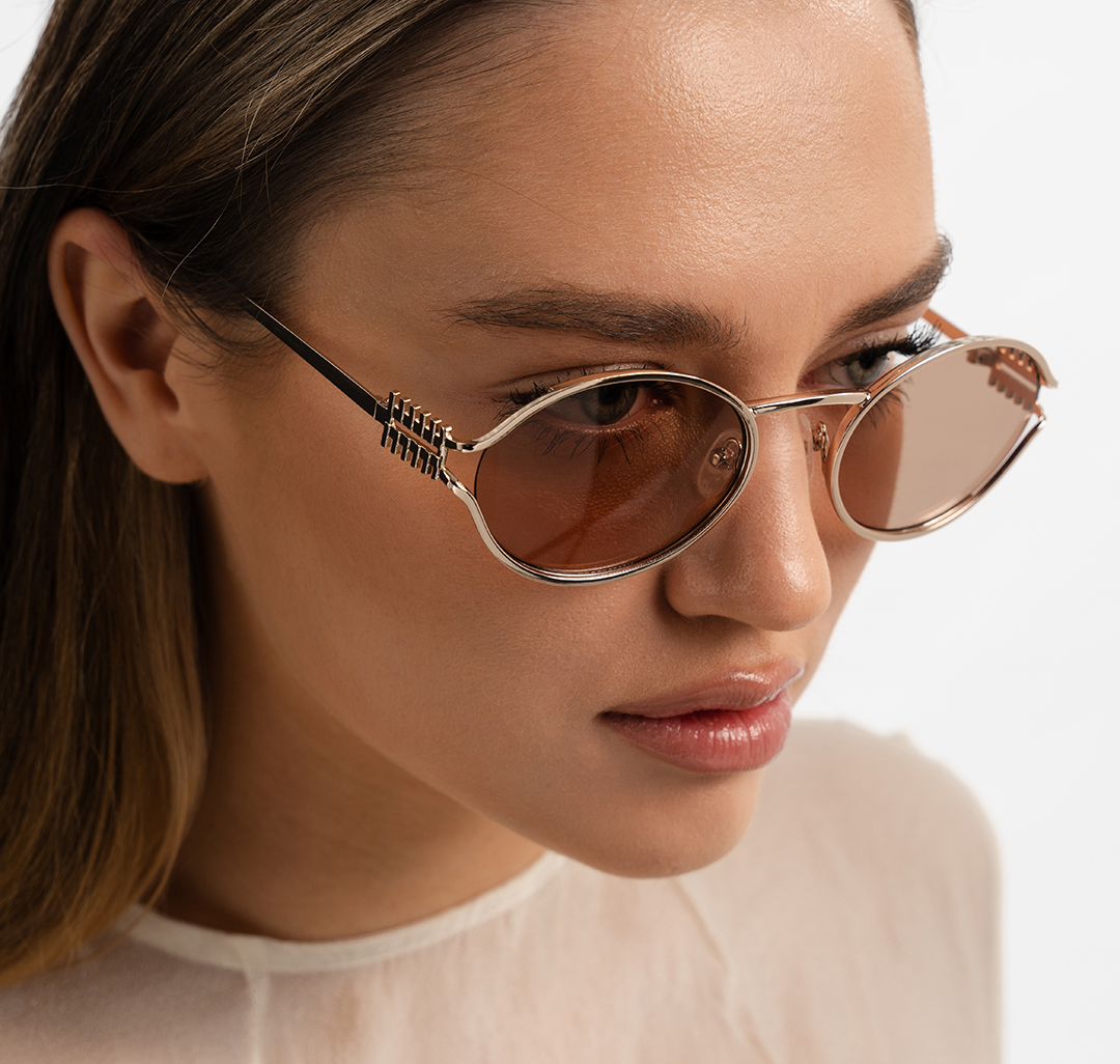 Очки с чехлом Мармалато, цвет коричневый-золото #3