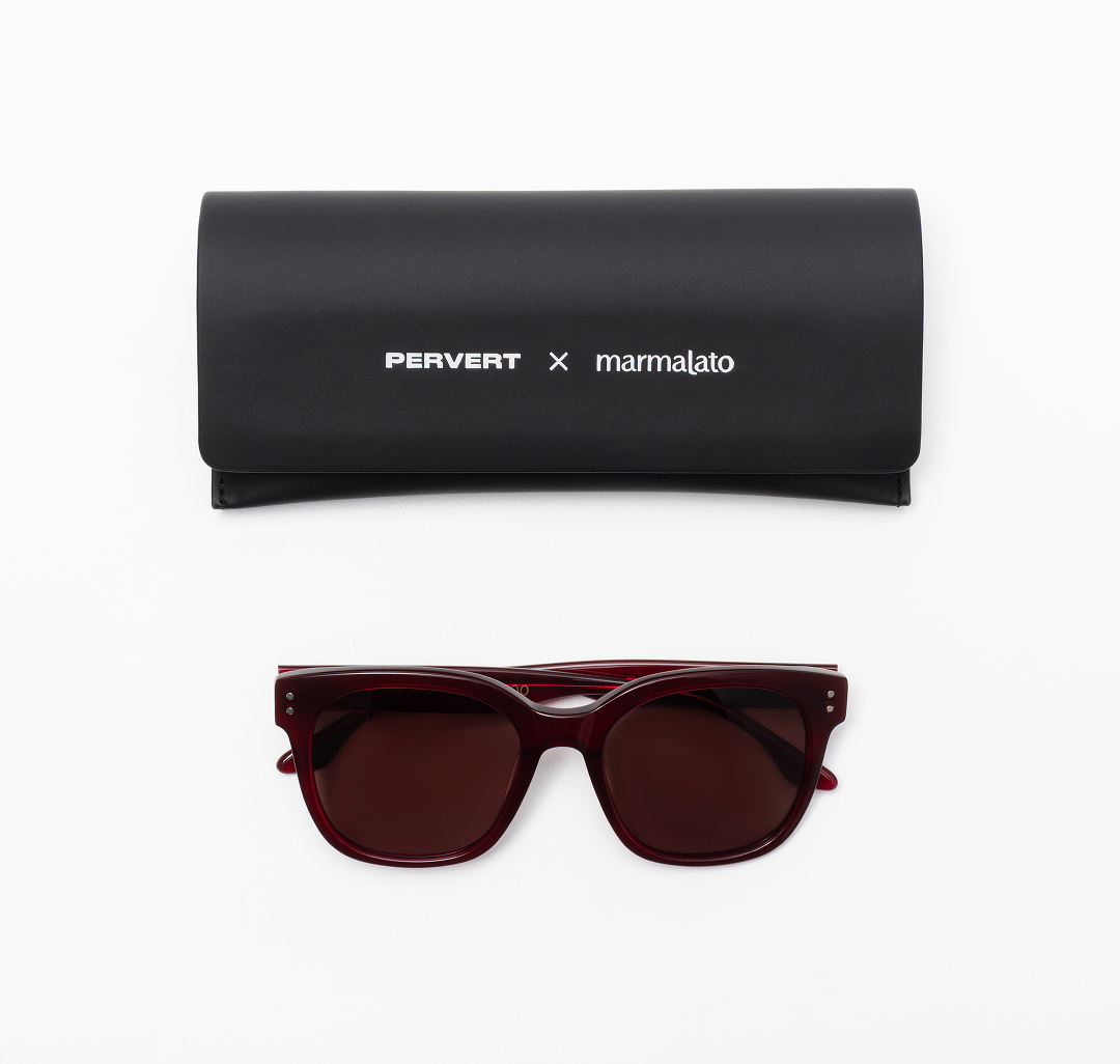 Очки с чехлом Мармалато, цвет темно винный-винный #8