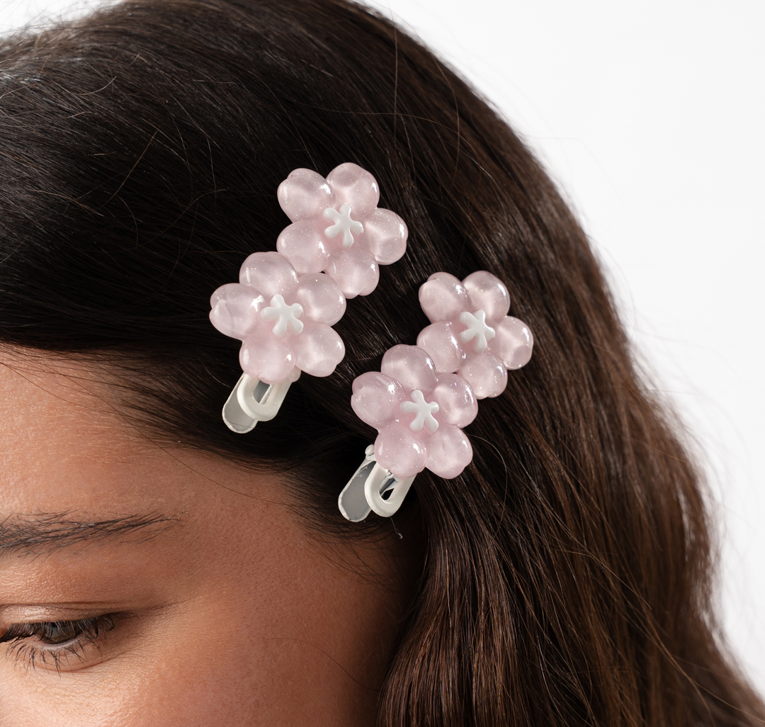 Набор зажимов (2 шт) Мармалато, цвет розовый-мультиколор #2