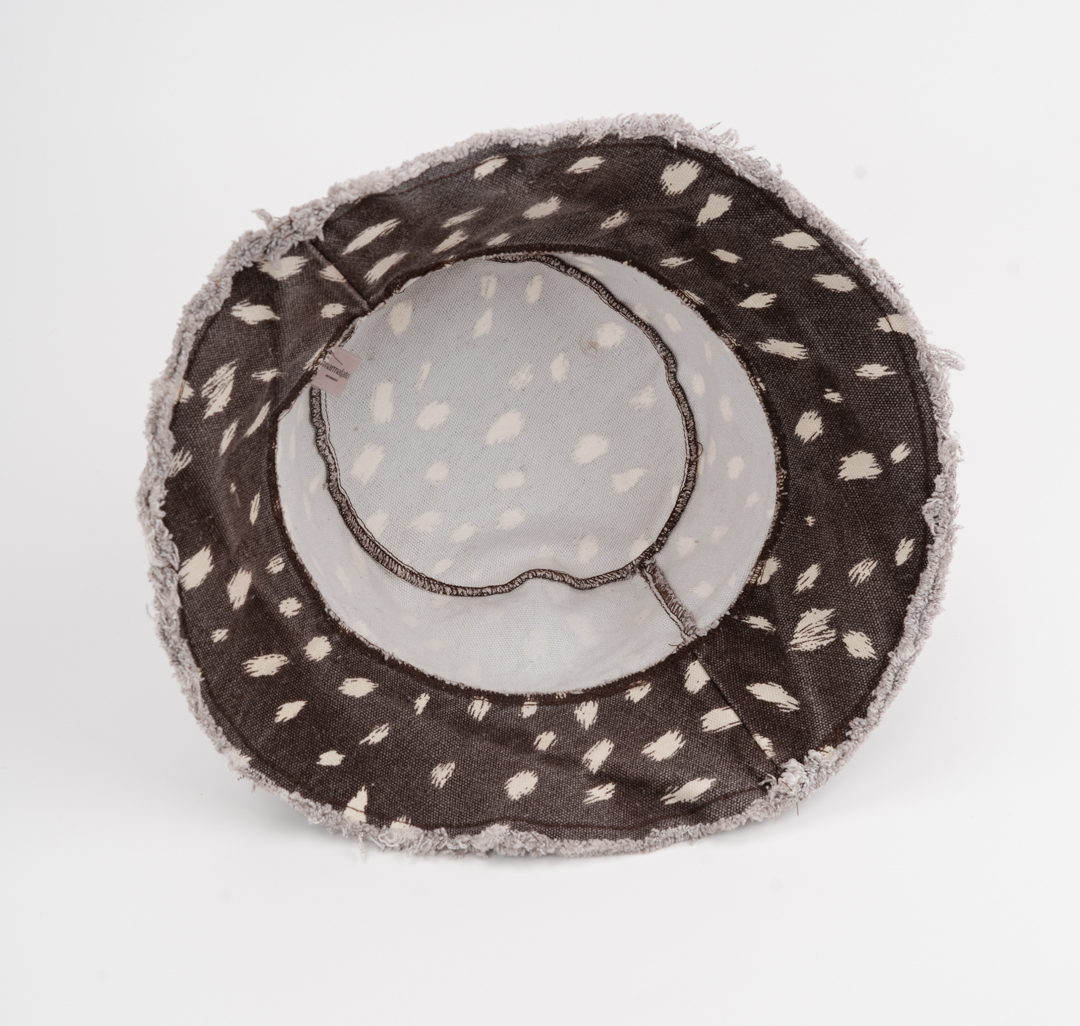 Панама Мармалато, цвет коричневый-молочный #6