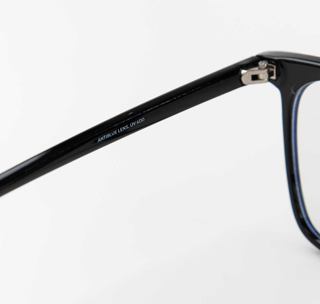 Очки имиджевые прозрачные-черные Мармалато, цвет прозрачный-черный-серебро #7