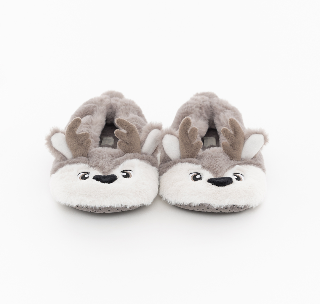 Домашние тапочки Мармалато, цвет Серый-молочный #5